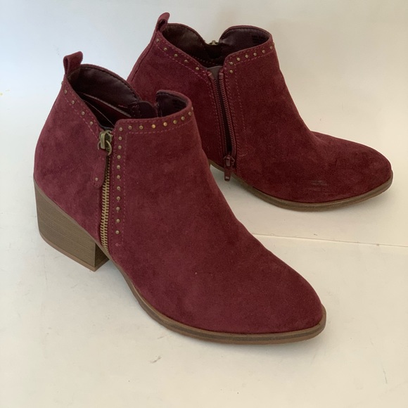 Sonoma Shoes - Sonoma deep red leather boots size 9M
